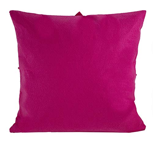 Fennco Styles Sara's Garden Petal Decorative Throw Pillow. 17 Inch Square.