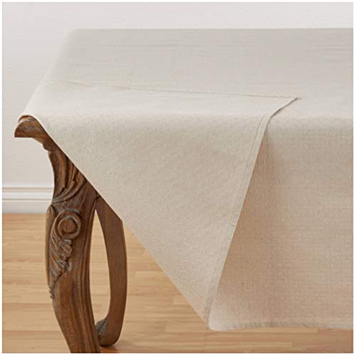 Fennco Styles Classic Chenille Jacquard Table Linen Collections, Home Decor, Everyday Use, Natural