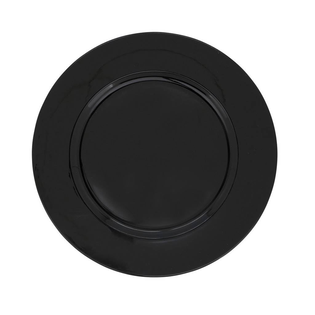 Fennco Styles Classic Rustic Deisgn Holiday Decorative Charger Plates 13" Round, Set of 4