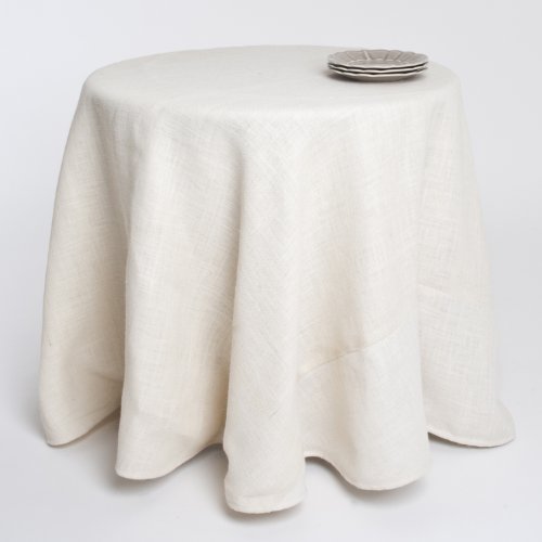 Fennco Styles Passe Partout Burlap Lined Tablecloth. 100% Burlap