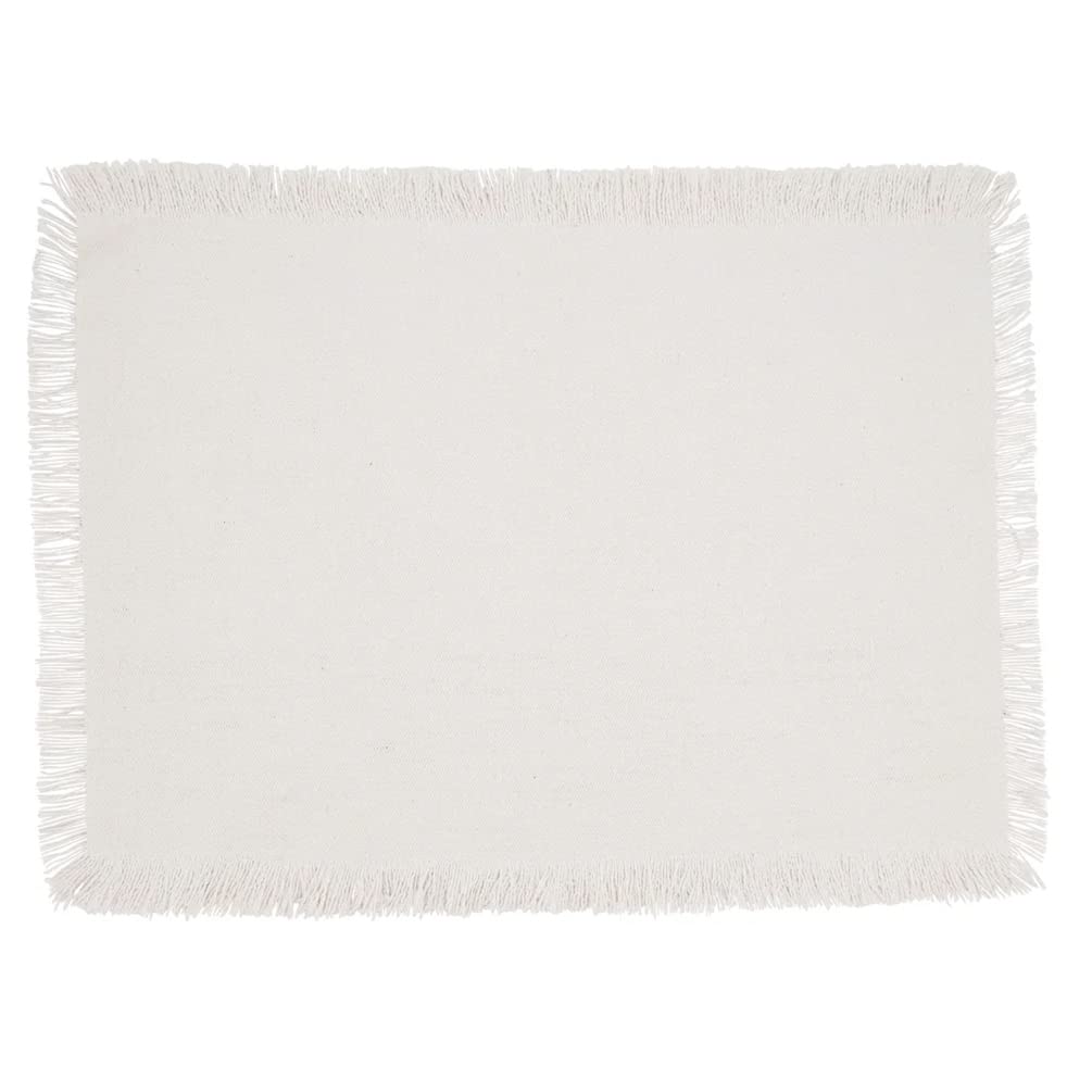 Fennco Styles Fringe Border Design Cotton Table Runner 16" W x 72" L - Table Cover for Christmas, Holiday, Dining Table, Everyday Use, Banquets and Special Occasion