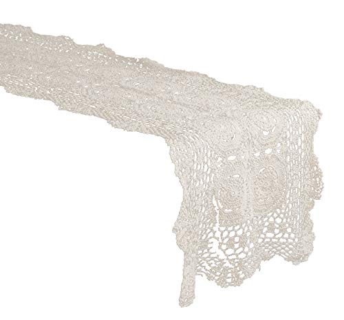Fennco Styles Handmade Crochet Lace Cotton Tabletop