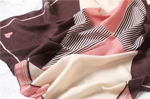 stylesilove Women Stripe Geometric Printed Lightweight Fashion Scarf Large Shawl Scarves Neck Wraps for All Season, 7 Colors