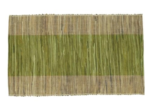 Fennco Styles Modern Water Hyacinth Banded Placemats 14 x 19 Inch, Set of 4 - Shimmering Table Mats for Home Décor, Dining Table, Banquets, Holiday and Special Events