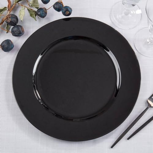 Fennco Styles Classic Rustic Deisgn Holiday Decorative Charger Plates 13" Round, Set of 4