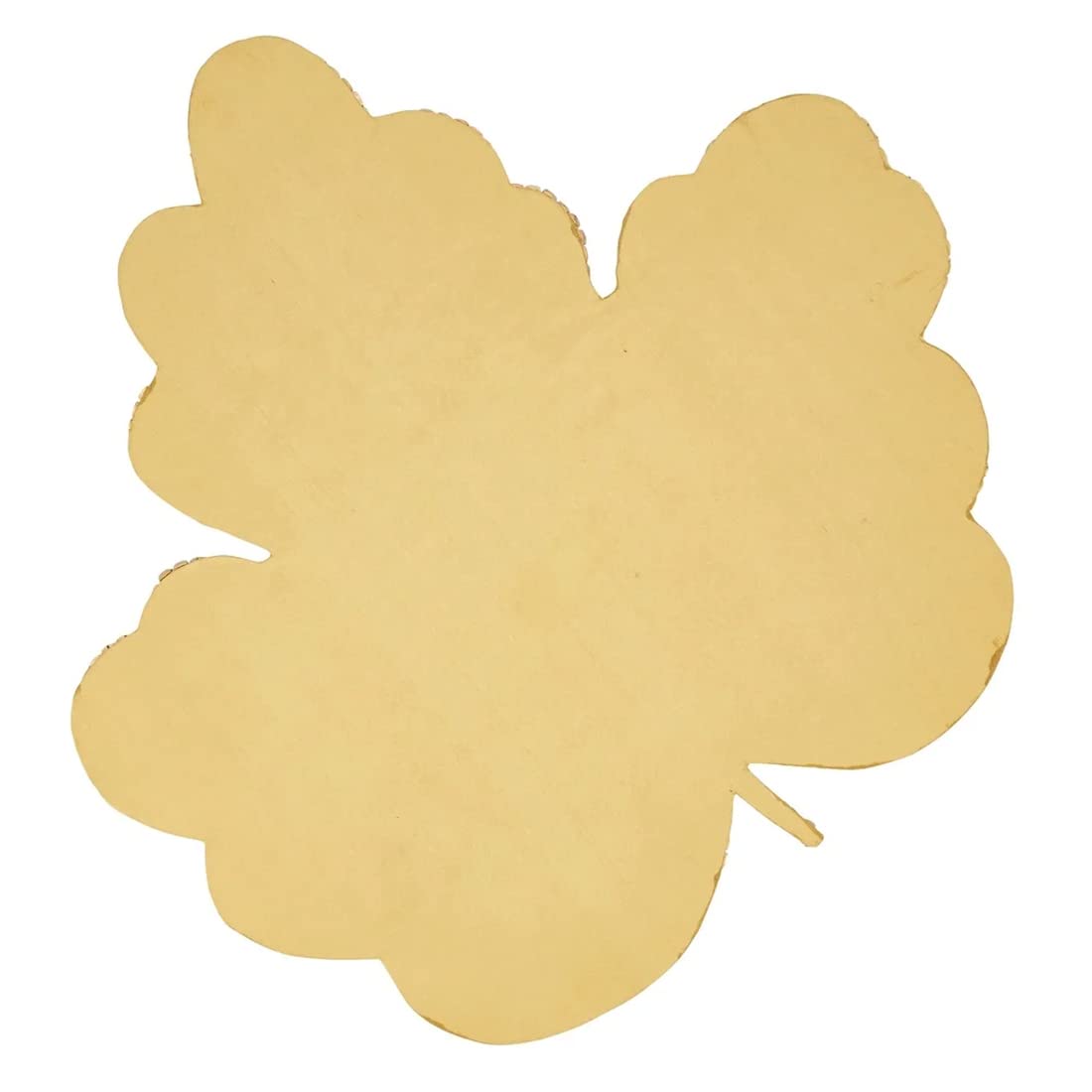 Fennco Styles Hand Beaded Maple Leave Placemat 15" Round, 1- Piece - Orange Holiday Table Mat for Home Décor, Family Gathering, Banquets, Thanksgiving and Special Occasion