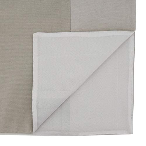Fennco Styles Simple Two-Tone Cotton Table Runner 16" W x 72" L - Minimalist Table Cover for Home Décor, Everyday Use, Banquet, Family Gathering and Special Occasion