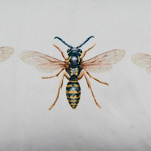 Fennco Styles Bugs Design 12”W x 20”L Decorative Throw Pillow – Rectangular Nature-Inspired Cushion for Couch, Sofa, Bedroom, Office and Living Room Décor
