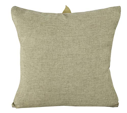 Fennco Styles Christmas Unique 3D Poinsettia Decorative Throw Pillow Cover 17 x 17 Inch - Holiday Flower Pillow for Everyday Use, Couch, Living Room and Bedroom Décor