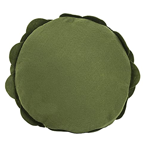 Fennco Styles Eva's Flower Garden Decorative Filled Throw Pillow 16" Round - Floral Accent Pillow for Home, Couch, Bed, Living Room, Holiday and Office Décor