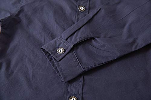stylesilove Toddler Little Boy Long Sleeve Cotton Button Down Shirt for Casual, Formal Event and Special Occasions