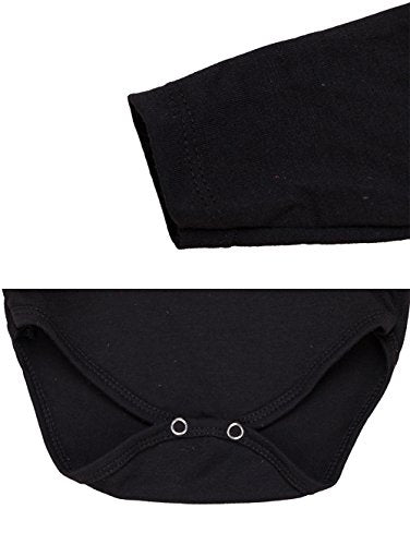stylesilove Infant Baby Girls Pumpkin Long Sleeve Cotton Romper Tutu Dress and Headband 2pcs Fall Spooky Outfit