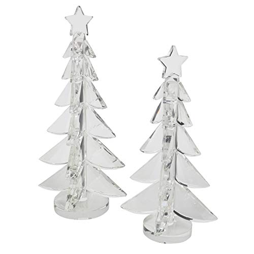 Exquisite Clear Crystal Tabletop Christmas Tree for Christmas Decorations