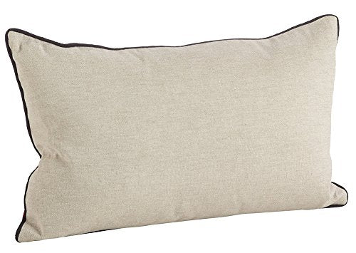 Fennco Styles Cowhide Trim Southwestern Embellished Down Filled Throw Pillow 18" W X 18'L