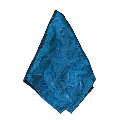 Fennco Styles Crushed Design Elegant Napkins, Set of 4 (Teal)
