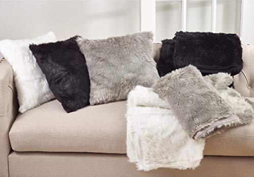 Fennco Styles Juneau Faux Fur Throw Blanket - 50" W x 60" L