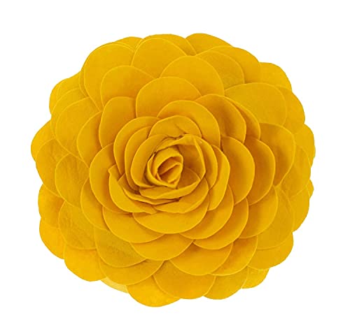 Fennco Styles Eva's Flower Garden Decorative Filled Throw Pillow 16" Round - Floral Accent Pillow for Home, Couch, Bed, Living Room, Holiday and Office Décor