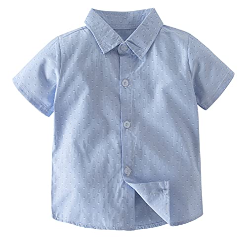 stylesilove Toddler Boys Classic Button Down Shirt and Shorts, Suspenders, Bowtie 4pcs Gentleman Suit Cotton Overalls Outfit