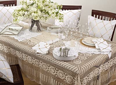 Fennco Styles Handmade Crochet Traycloth Cotton Doilies