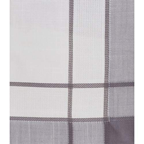 Fennco Styles Neutral Banded Border Design Table Runner - Decorative Table Cover for Everyday Use, Dining Table Décor, Banquets, Family Gatherings and Special Occasions