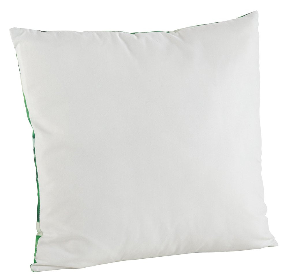 Fennco Styles Tropical Palm Leaf Print Decorative Throw Pillow 18" W x 18" L - Green Cushion for Home, Living Room, Couch, Bedroom and Office Décor