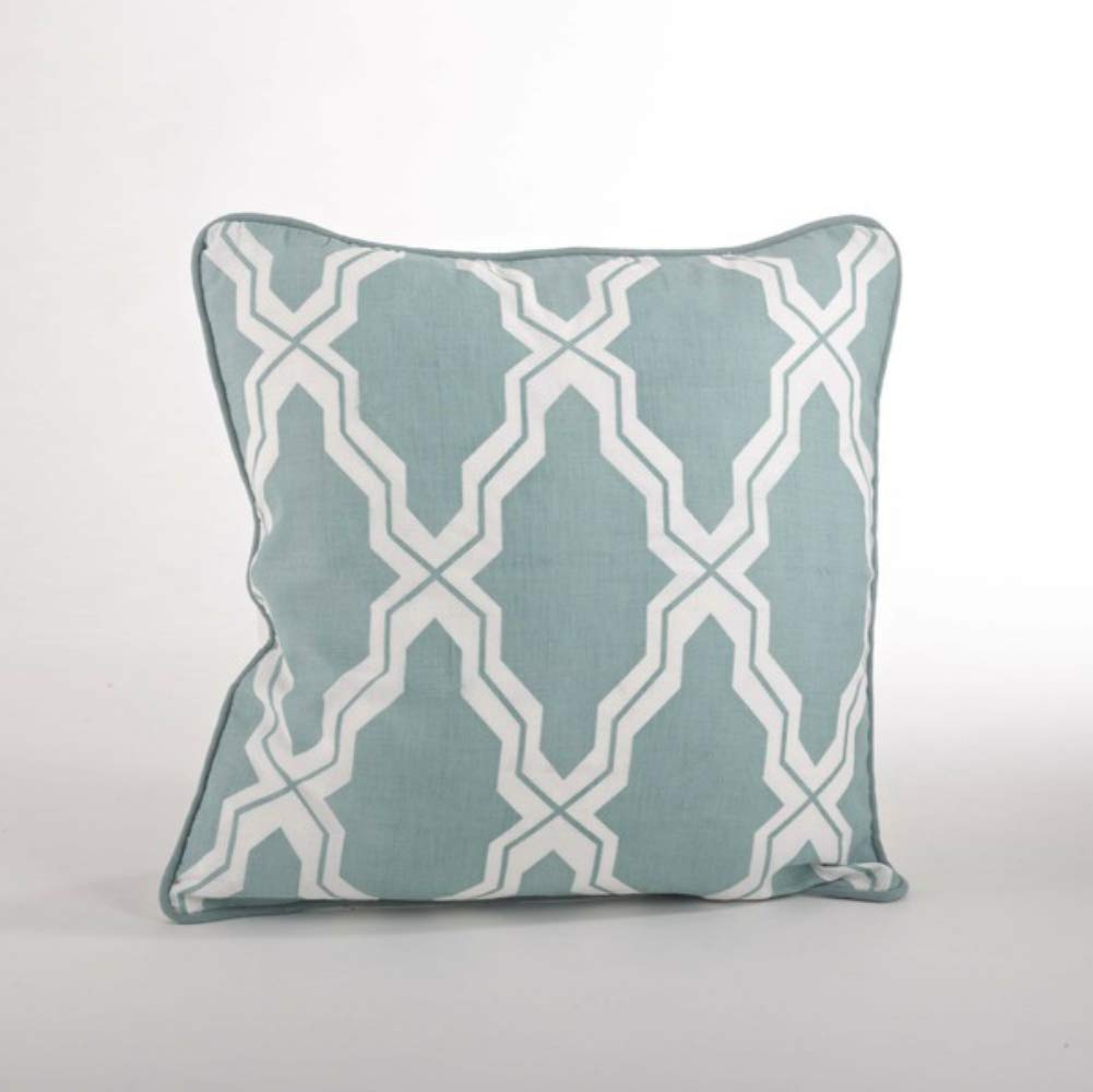 Fennco Styles Yasmina Moroccan Decorative Down Filled Linen Blend Throw Pillow, 18-inch Square