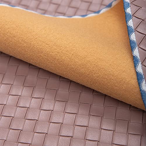 Fennco Styles Modern Basket Weave Placemats 13" W x 18" L, Set of 4 - Woven Table Mats Heat Resistant Insulation Anti-Slip for Home, Boho Décor, Dining Table, Banquets and Special Events