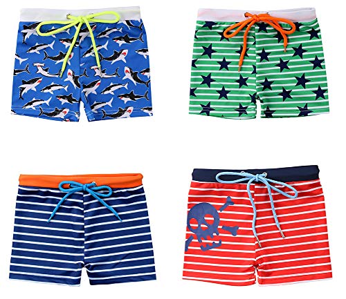 stylesilove Baby Toddler Boys Printed Swim Shorts Bathing Suit Beach Pool Boy Swim Trunks