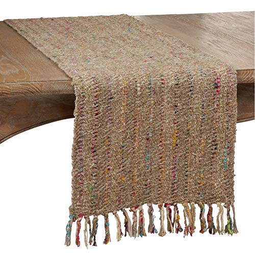 Fennco Styles Lush Thin Striped 100% Cotton Table Runner 16 x 72 Inch – Table Cover for Home Décor, Dining Table, Banquets, Holidays and Special Events
