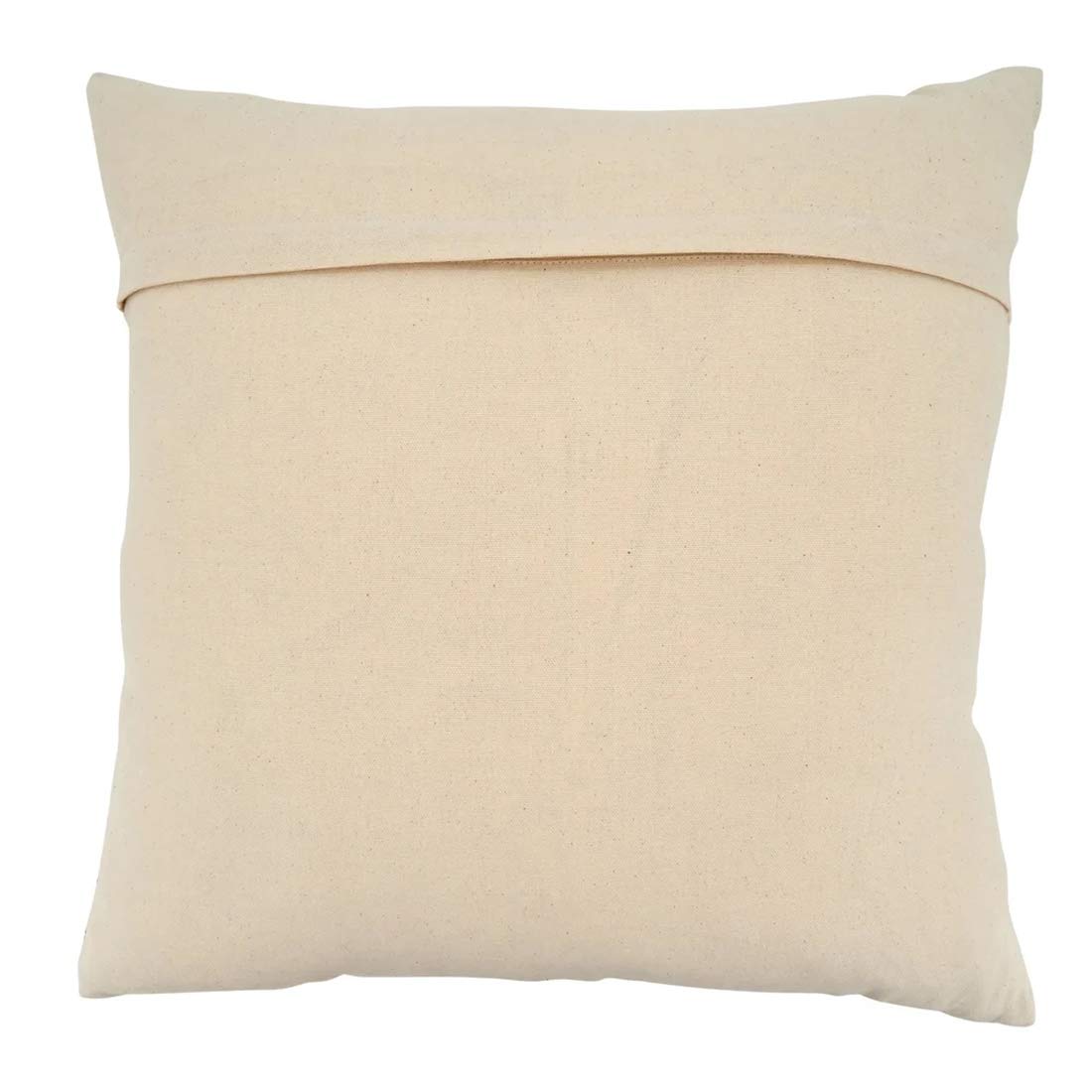 Fennco Styles Abstract Chevron Print Cotton Decorative Throw Pillow Cover & Insert 22 x 22 Inch - Natural Pillow for Home, Couch, Living Room and Bedroom Décor