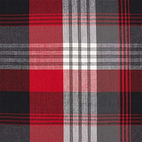 Fennco Styles Classic Rustic Plaid Cotton Table Runner - Red Traditional Plaid Table Cover for Christmas Décor, Home, Banquet, Family Gathering and Special Occasion