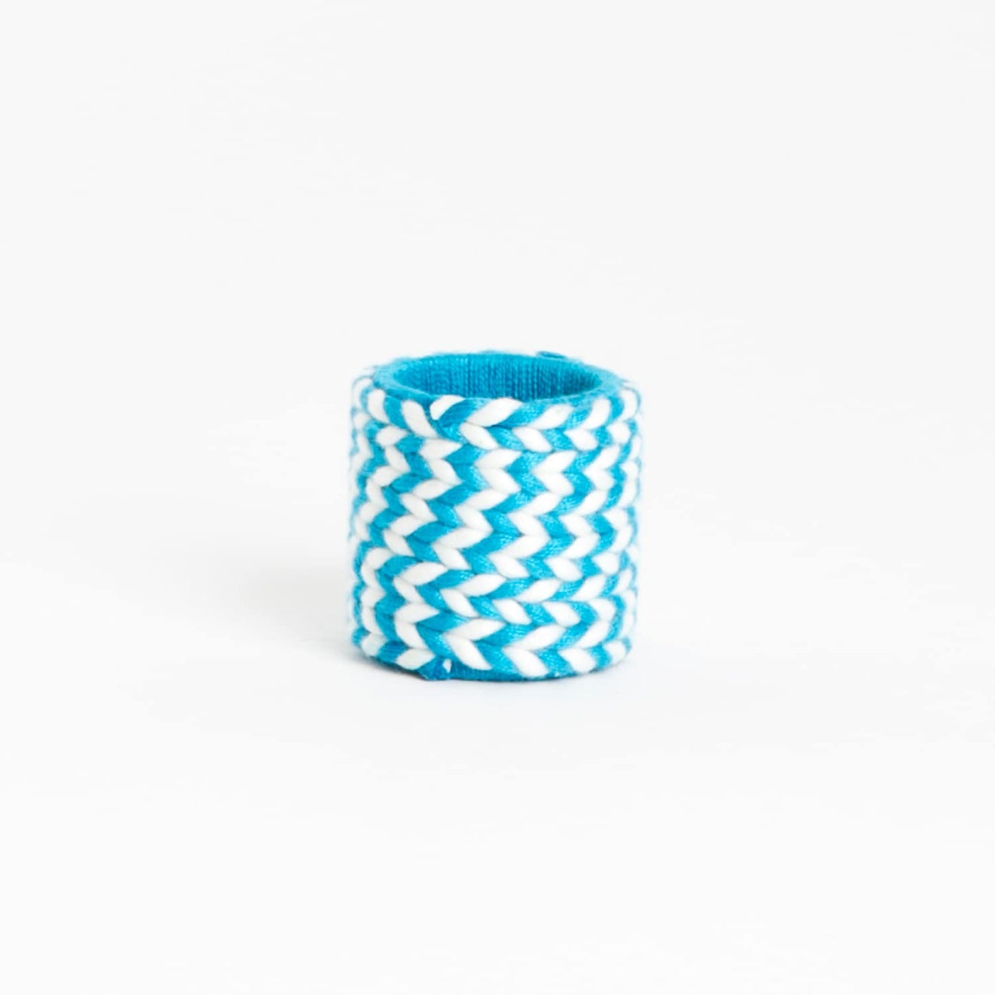 Fennco Styles Two Tone Braid Design Napkin Rings, Set of 4