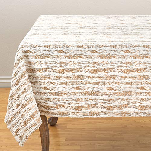 Fennco Styles Brushed Metallic Foil Collection Glamorous Faux Fur Home Décorr – Metallic Color Home Decoration for Christmas Dinner, Family Gathering, Special Events and Home Décor