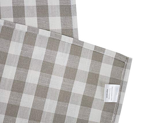 Fennco Styles Classic Gingham Checkered Tablecloth - Check Pattern Table Cover for Everyday Use, Country Theme Party, Banquets and Home Décor