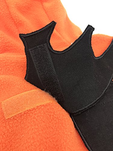 stylesilove Halloween Unisex Toddler Baby Boys Girls Orange Fleece Pumpkin Hooded Long Sleeve Romper