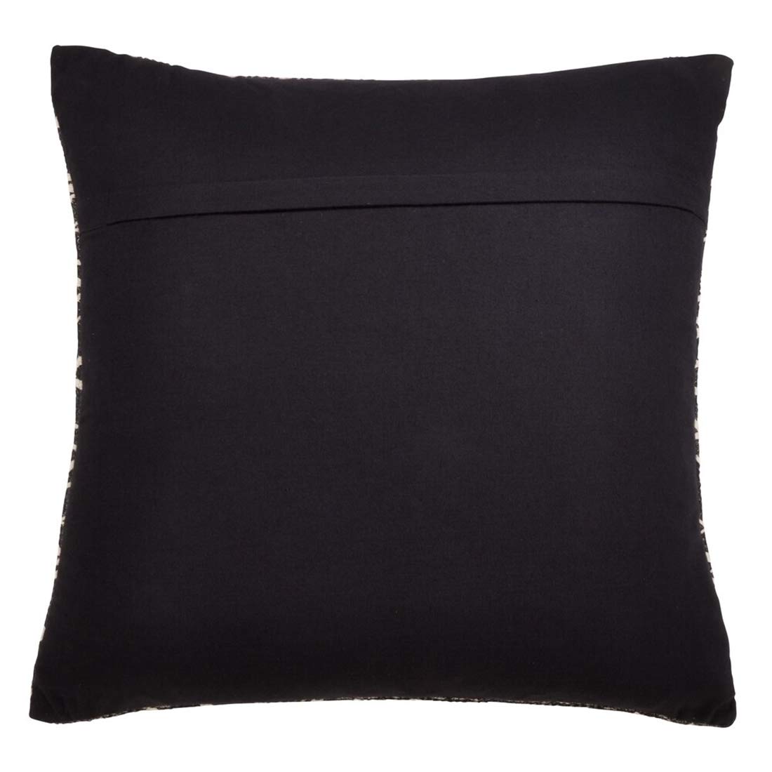 Fennco Styles Eclectic Mud Cloth Pattern Design 100% Cotton Decorative Filled Throw Pillow 22" W x 22" L - Black Geometric Throw Pillow for Home, Couch, Living Room and Bedroom Décor