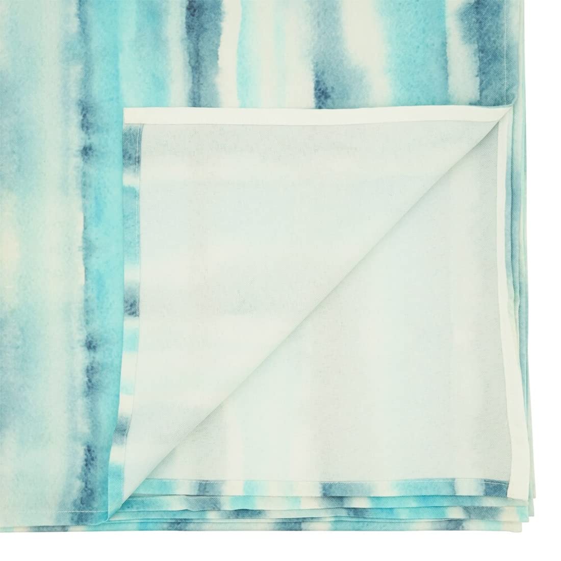 Fennco Styles Soft Watercolor Design Table Runner 16 x 70 Inch – Blue Table Cover for Home Décor, Dining Table, Banquets, Holidays and Special Events