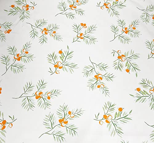 Fennco Styles Garden Floral Print Tablecloth 55" W x 55" L - Yellow Flowers Wrinkle-Free Washable Table Cover for Everyday Use, Banquets, Holidays, Indoor Outdoor Events and Special Occasions