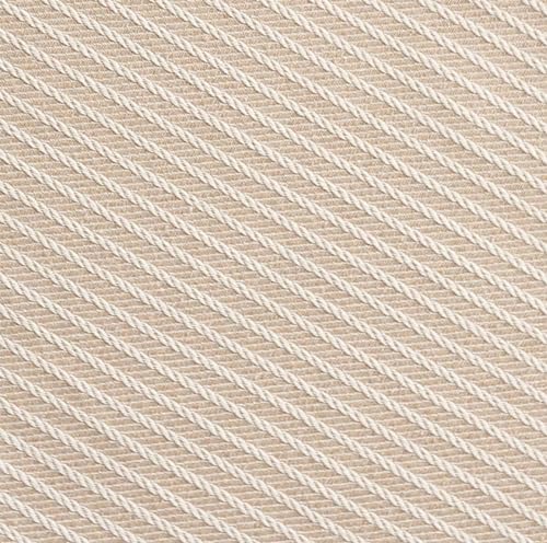 Fennco Styles Striped Two-Side Use Reversible Placemats 13" W X 19" L, Set of 4 - Ivory Woven Table Mats for Home, Dining Table, Banquets, Holidays and Special Occasions