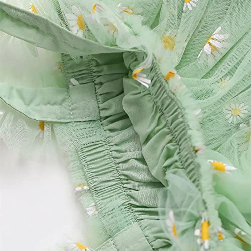 stylesilove Baby Toddler Girls Sleeveless Fruit Daisy Mesh Tulle Flower Girl Dress Birthday Wedding Party Tutu Sundress