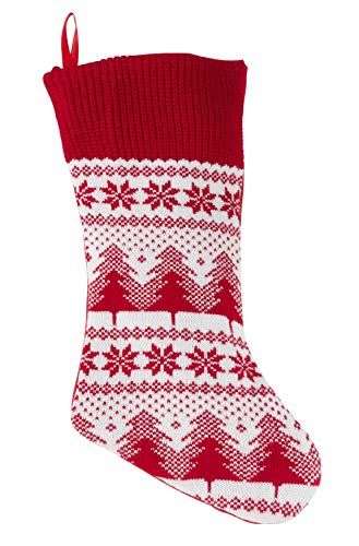Fennco Styles Holiday Christmas Knit Sweater Hanging Stocking - Sold per 1