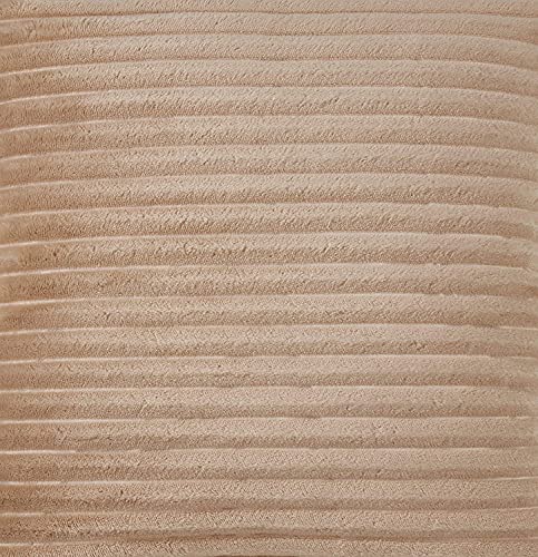 Fennco Styles Plush Faux Rabbit Fur Throw Pillow 18" W x 18" L – Cushion for Couch, Bedroom, Living Room and Office Décor