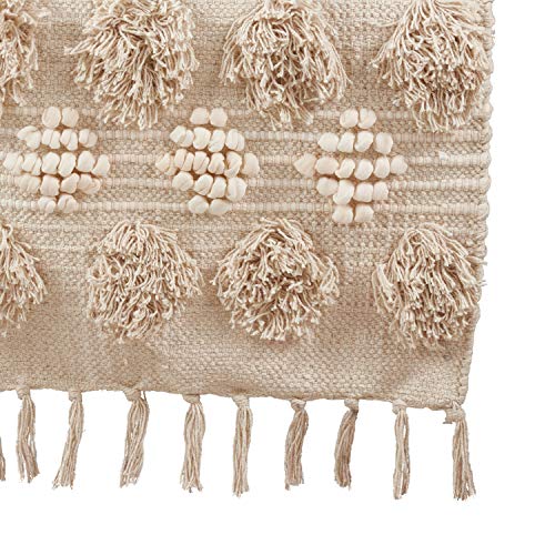 Fennco Styles Handira Collection Contemporary Moroccan 100% Pure Cotton 16 x 72 Inch Table Runners – Ivory Table Runners for Banquets, Dinner Parties, Special Events and Home Décor