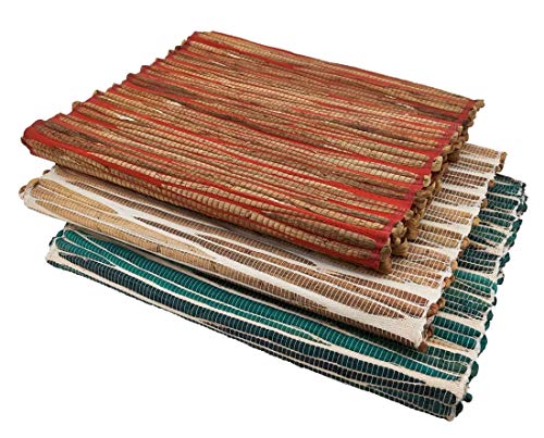 Fennco Styles Woven Chic Texture Water Hyacinth Table Runner Table Cover for Home Décor, Dining Table, Banquets, Holiday and Special Events