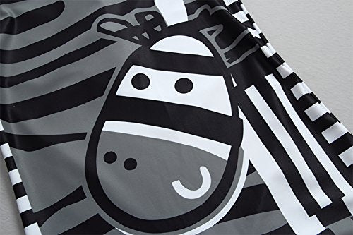 stylesilove Baby Little Boy Kids Zebra Costume Swimsuit and Hat 2 Pieces Set