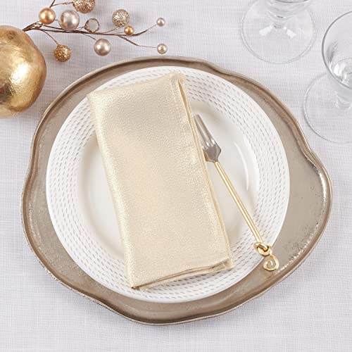 Fennco Styles Printed Snowflake & Ribbon Semi-Sheer Tablecloth - Gold Festive Table Topper for Home Décor, Banquets, Christmas, Holiday and Special Events
