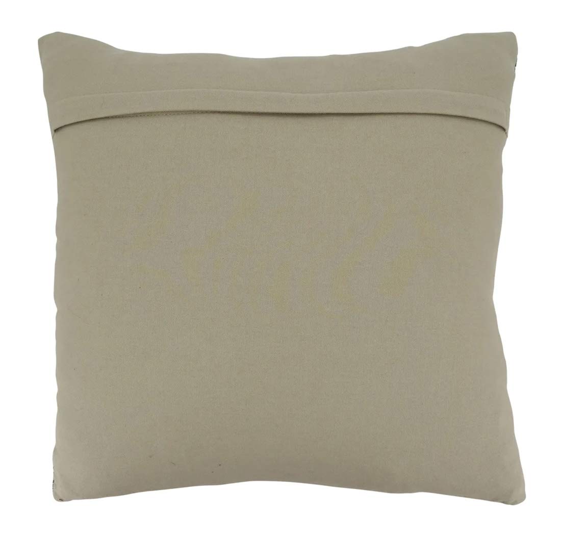 Fennco Styles Woven Chindi Striped 100% Cotton Decorative Throw Pillow Cover & Insert 20 x 20 Inch - Blue Throw Pillow for Home, Couch, Living Room and Bedroom Décor
