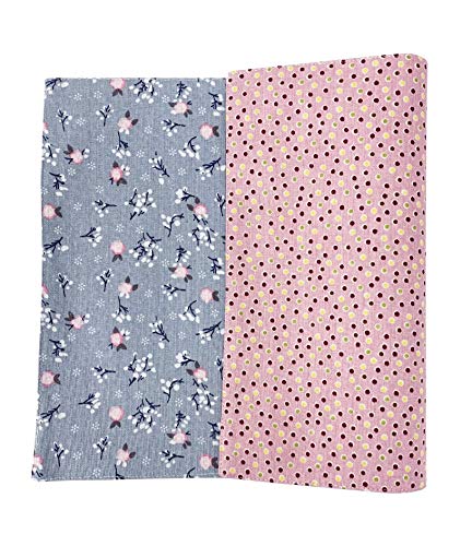 Fennco Styles Reversible Design Cotton Blend Placemats 12" W x 18" L, Set of 4 - Printed Decorative Table Mats for Home Decor, Dining Table, Banquets and Special Events