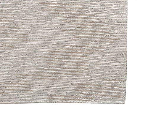 Fennco Styles Evelina Collection Contemporary Metallic Fused Table Linens – Silver Table Linens for Banquets, Family Gather, Special Events and Home Décor