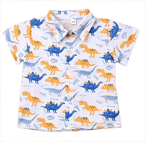 Styles I Love Little Boys Dinosaurs Printed Button-Up Shirt and Shorts 2pcs Casual Outfit Spring Summer Boy Clothes